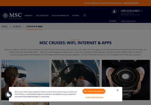 
                            2. Internetpakete: WLAN auf dem Schiff | MSC Kreuzfahrten