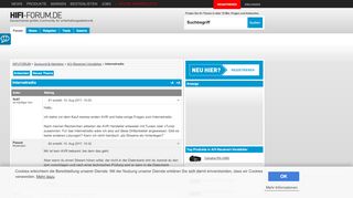 
                            5. Internetradio, A/V-Receiver/-Verstärker - HIFI-FORUM