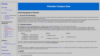 
                            7. Internetzugang & Account - Virtueller Campus Graz
