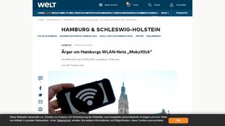 
                            7. Internetzugang: Ärger um Hamburgs WLAN-Netz „MobyKlick“ - WELT