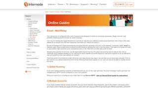 
                            11. Internode :: Support :: Guides :: Email :: Mail Relay