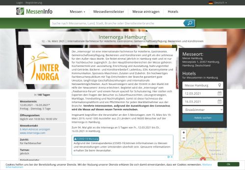 
                            11. Internorga Hamburg 2019 - MessenInfo