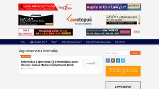 
                            11. internshala internship Archives - Lawctopus