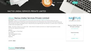 
                            11. Internships at Nactus (India) Services Private Limited | Intern Theory