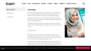 
                            13. Internships - De Montfort University