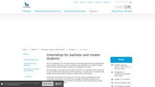 
                            5. Internships - Novo Nordisk