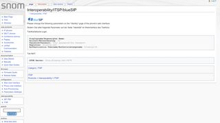
                            11. Interoperability/ITSP/blueSIP - Snom User Wiki