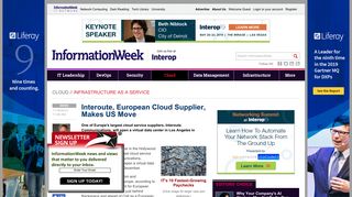 
                            10. Interoute, European Cloud Supplier, Makes US Move - InformationWeek