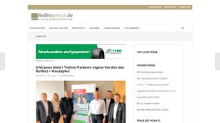 
                            11. Interpneu bietet Techno-Partnern eigene Version des Reifen1+- ...