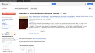 
                            11. Interpreter: A Journal of Mormon Scripture, Volume 27 (2017)