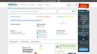 
                            9. ▷ InterRent Autovermietung Hamburg Airport | Tel. (040) 42947478... -