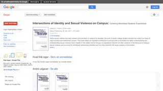 
                            8. Intersections of Identity and Sexual Violence on Campus: Centering ...