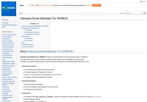 
                            9. Interspire Email Marketer For WHMCS - ModulesGarden Wiki