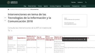 
                            11. Intervenciones en tema de las Tecnologías de la Información y la ...