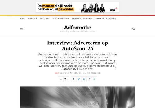 
                            11. Interview: Adverteren op AutoScout24 - Adformatie