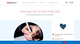 
                            13. Interview mit Cultural Care Au-Pair: Die richtige Bewerbung macht den ...