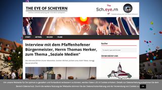 
                            6. Interview mit dem Pfaffenhofener Bürgermeister, Herrn Thomas ...