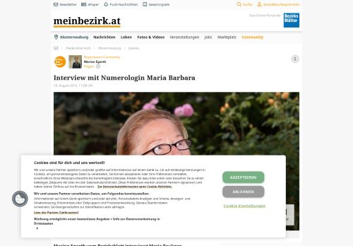 
                            6. Interview mit Numerologin Maria Barbara - Klosterneuburg