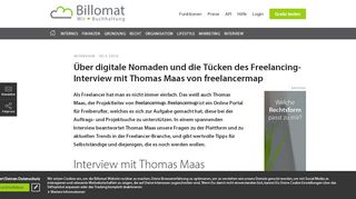 
                            13. Interview mit Thomas Maas von freelancermap | Billomat Magazin