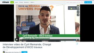 
                            11. Interview video de Cyril Remande, Chargé de Développement d'illiCO ...