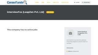 
                            9. interviewFox (LeapZen Pvt. Ltd) - Careerfunda
