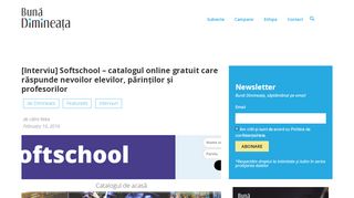 
                            5. [Interviu] Softschool - catalogul online gratuit care răspunde nevoilor ...