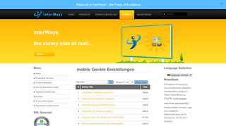 
                            4. interWays :: The Power of Excellence :: mobile Geräte Einstellungen