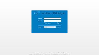 
                            1. interWaysMAIL Web Client Sign In