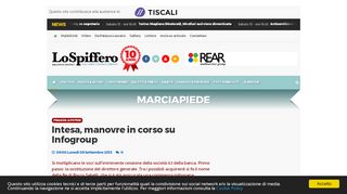 
                            9. Intesa, manovre in corso su Infogroup - LOSPIFFERO.COM