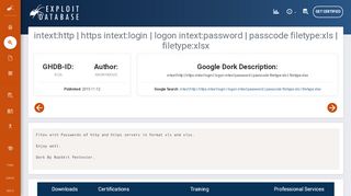 
                            3. intext:http | https intext:login | logon intext:password | passcode filetype ...