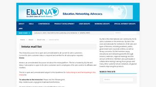 
                            8. Intota mail list – ELUNA