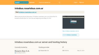 
                            8. Intrabus.rosariobus.com.ar server and hosting history