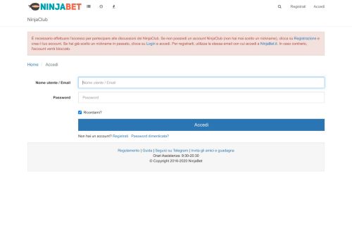 
                            13. INTRALOT non mi prende la password, aiuto | NinjaClub il forum di ...