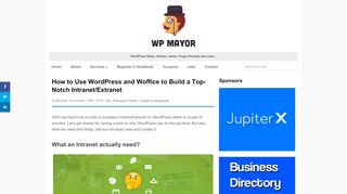 
                            8. Intranet building guide using Wordpress, Buddypress and Woffice