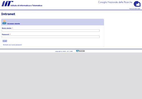 
                            6. Intranet | IIT - CNR - Istituto di Informatica e Telematica