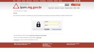 
                            5. Intranet - Instituto de Previdência dos Servidores Militares de Minas ...