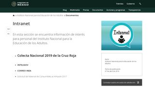 
                            7. Intranet | Instituto Nacional para la Educación de los Adultos ...