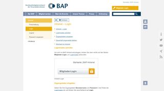 
                            1. Intranet - Login | BAP