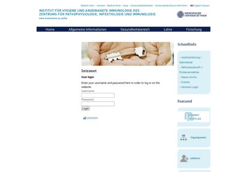 
                            7. Intranet Login - MedUni Wien