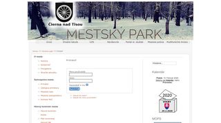 
                            8. Intranet LogIn - Mesto Čierna nad Tisou