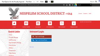 
                            4. Intranet Login - Nespelem School District #014