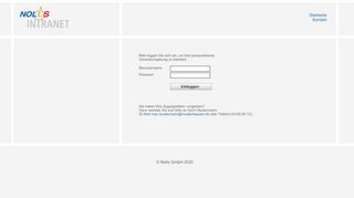 
                            2. Intranet Login | NOLIS GmbH - Webdesign und Webentwicklung aus ...
