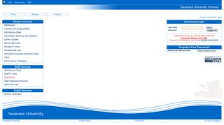 
                            7. Intranet Login Page - Swansea - Swansea University Intranet