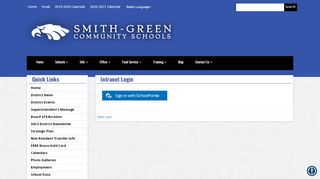 
                            10. Intranet Login - Smith Green Community Schools