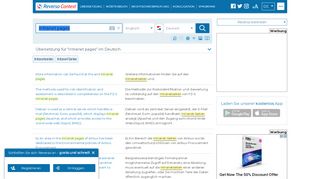 
                            12. intranet pages - Deutsch Übersetzung - Englisch Beispiele | Reverso ...
