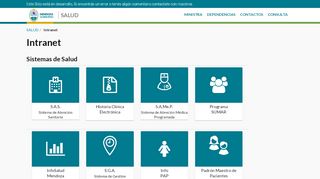 
                            3. Intranet : SALUD