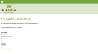 
                            9. Intranet Sint Idesbald - Login pagina