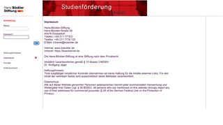 
                            2. Intranet Studienförderung - Hans Böckler Stiftung - Boecklernet.de