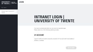 
                            4. Intranet - Universiteit Twente