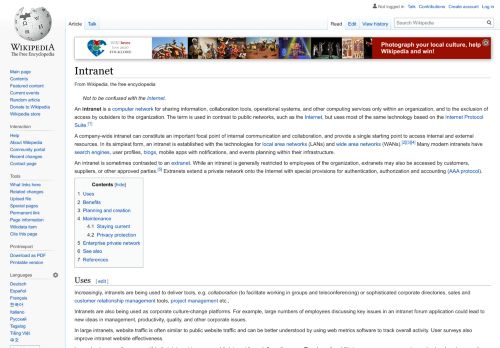 
                            11. Intranet – Wikipedia